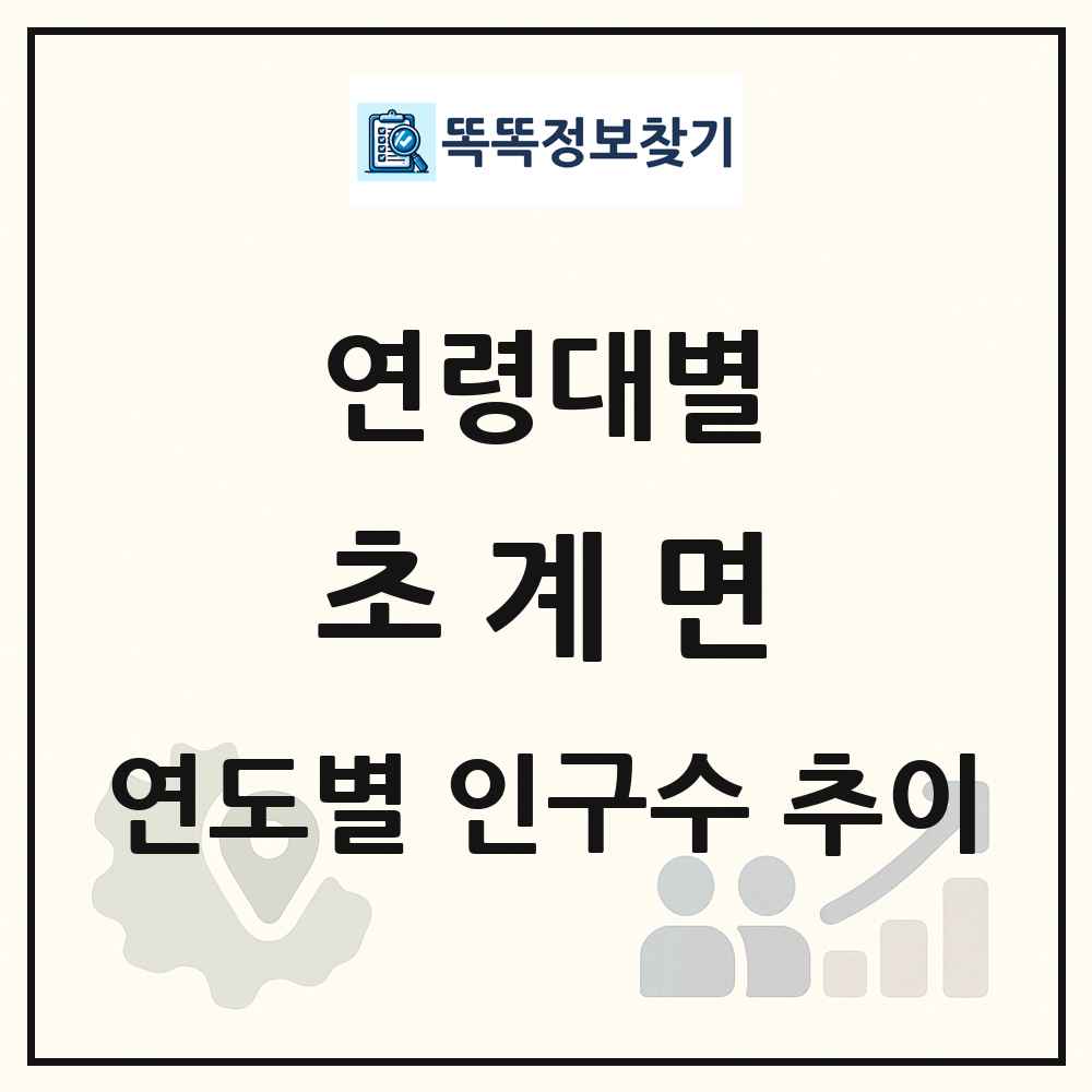 초계면 생애주기별 인구 상세 정보