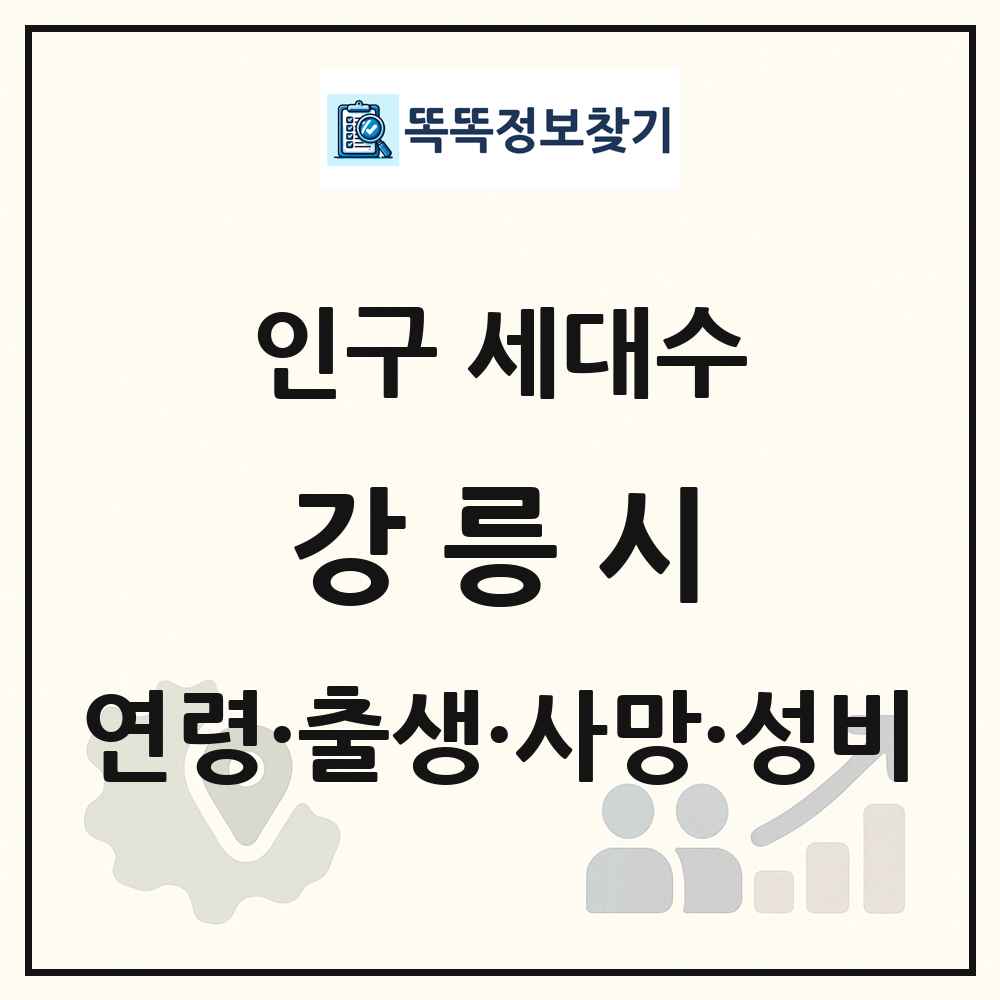 강릉시 인구 통계