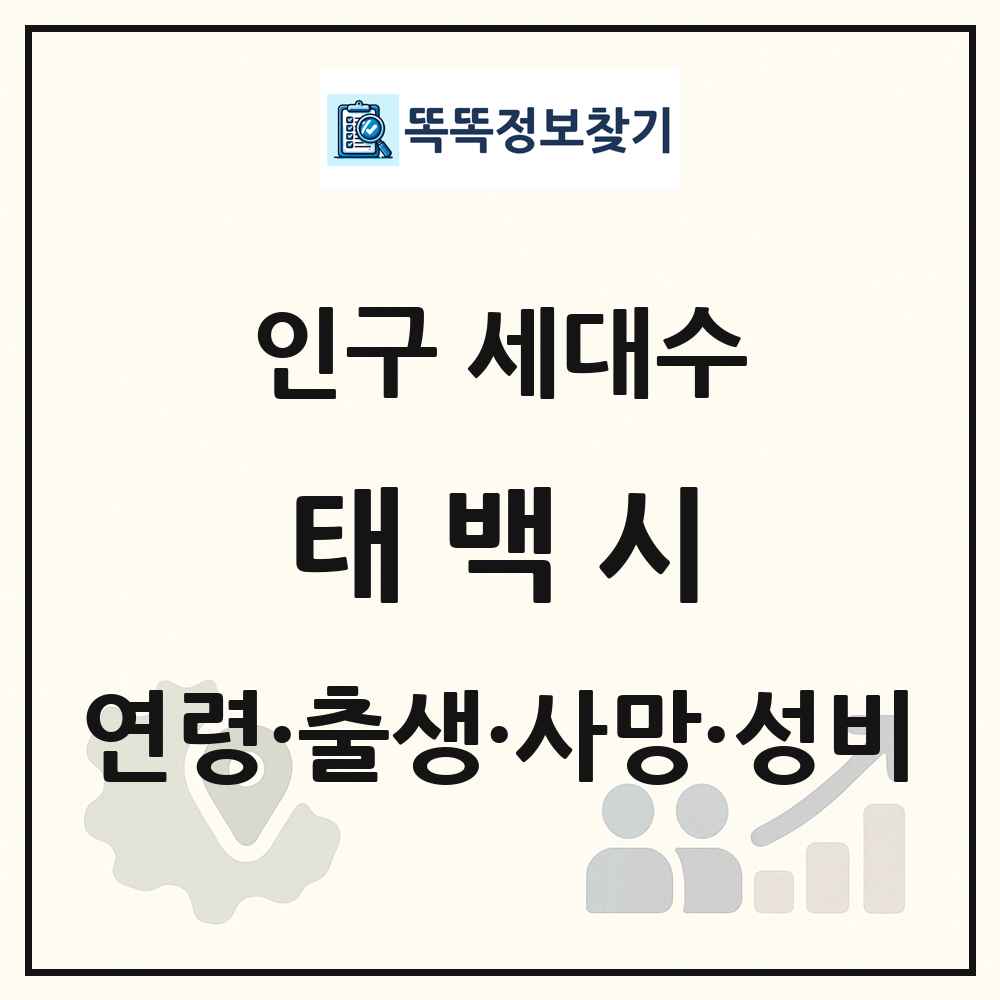 태백시 인구 통계
