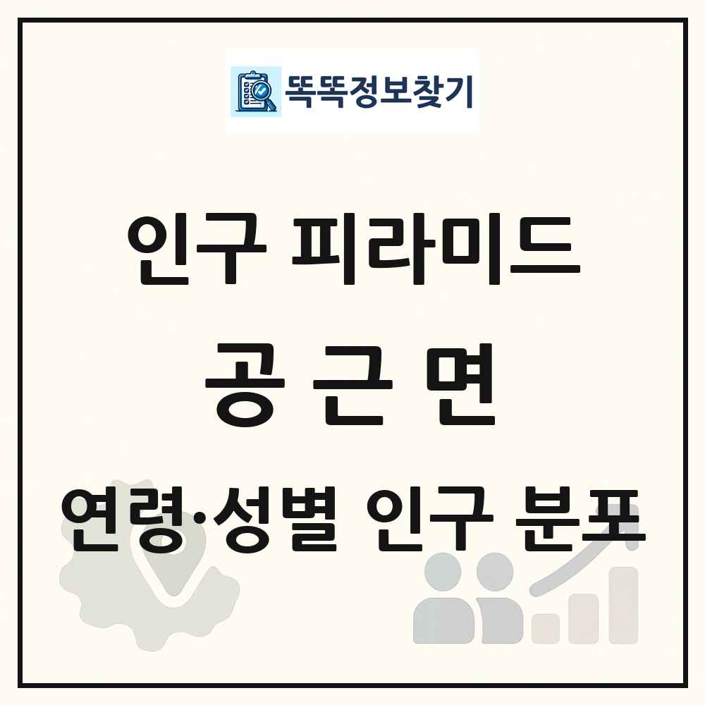 공근면 성·연령별 인구 피라미드