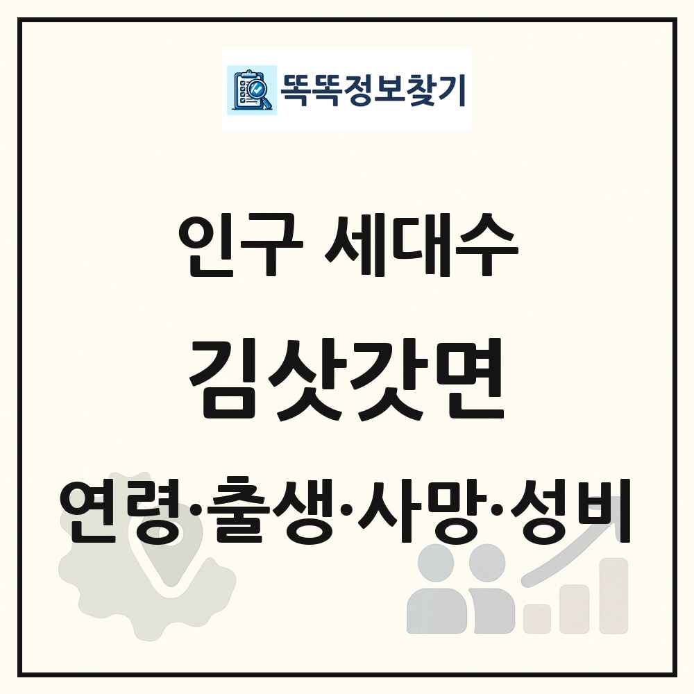 김삿갓면 인구 통계