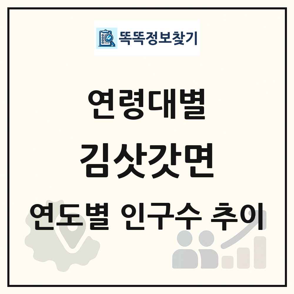 김삿갓면 생애주기별 인구 상세 정보