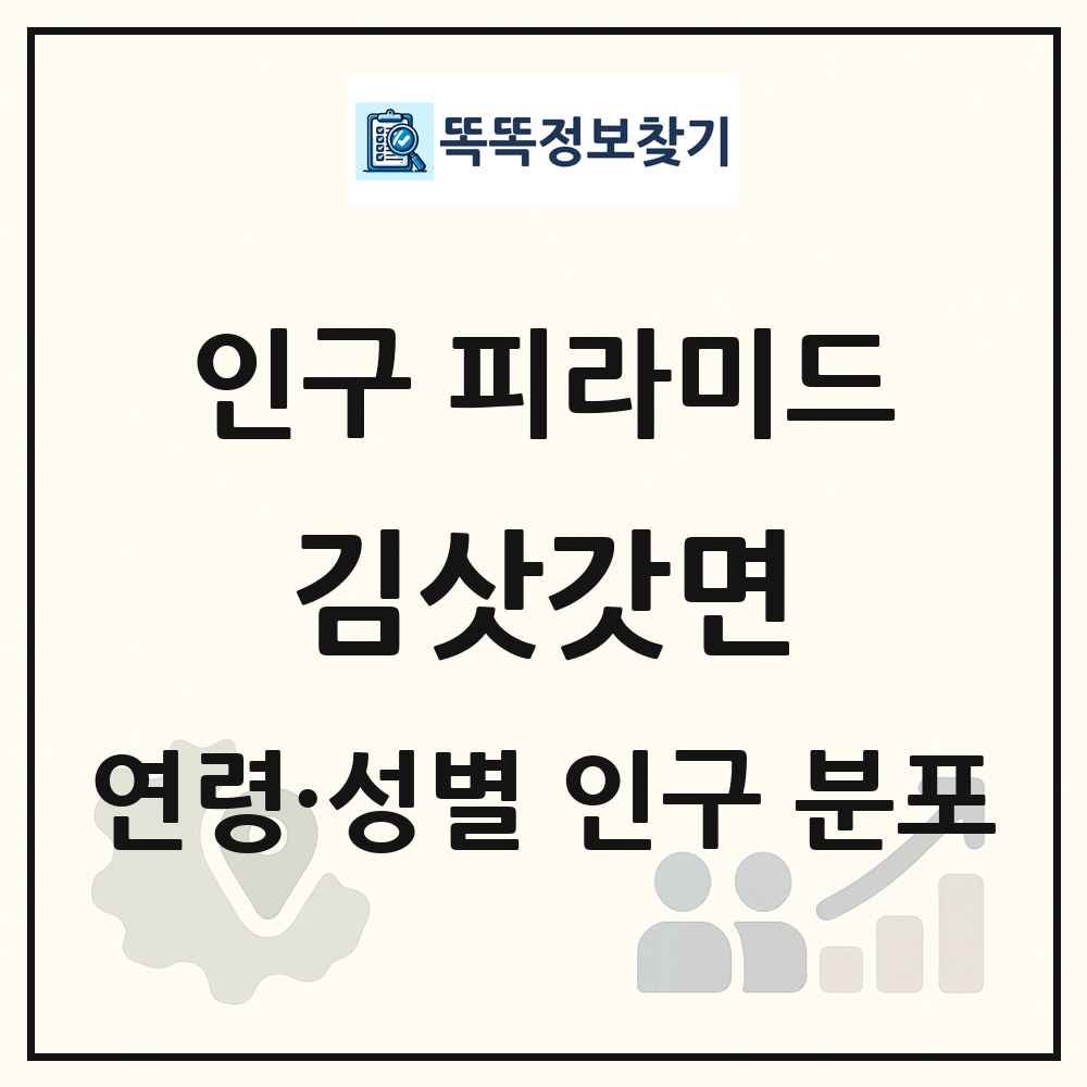 김삿갓면 성·연령별 인구 피라미드