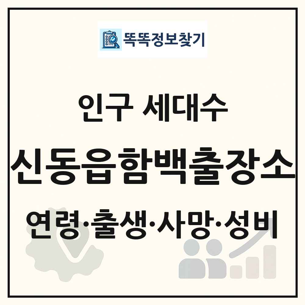 신동읍함백출장소 인구 통계