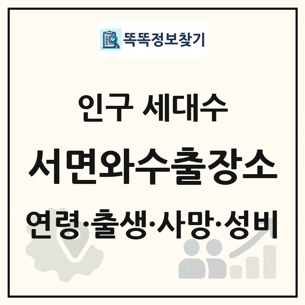 서면와수출장소 인구 통계