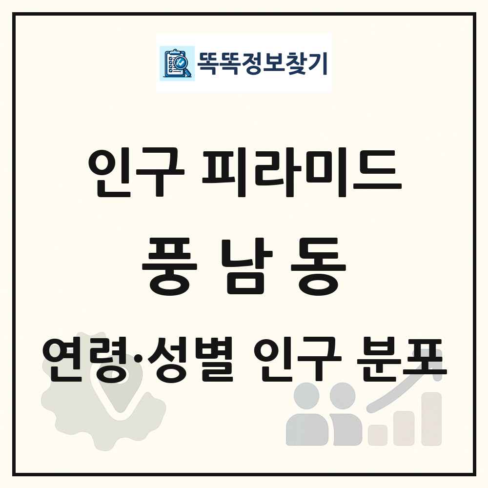 풍남동 성·연령별 인구 피라미드