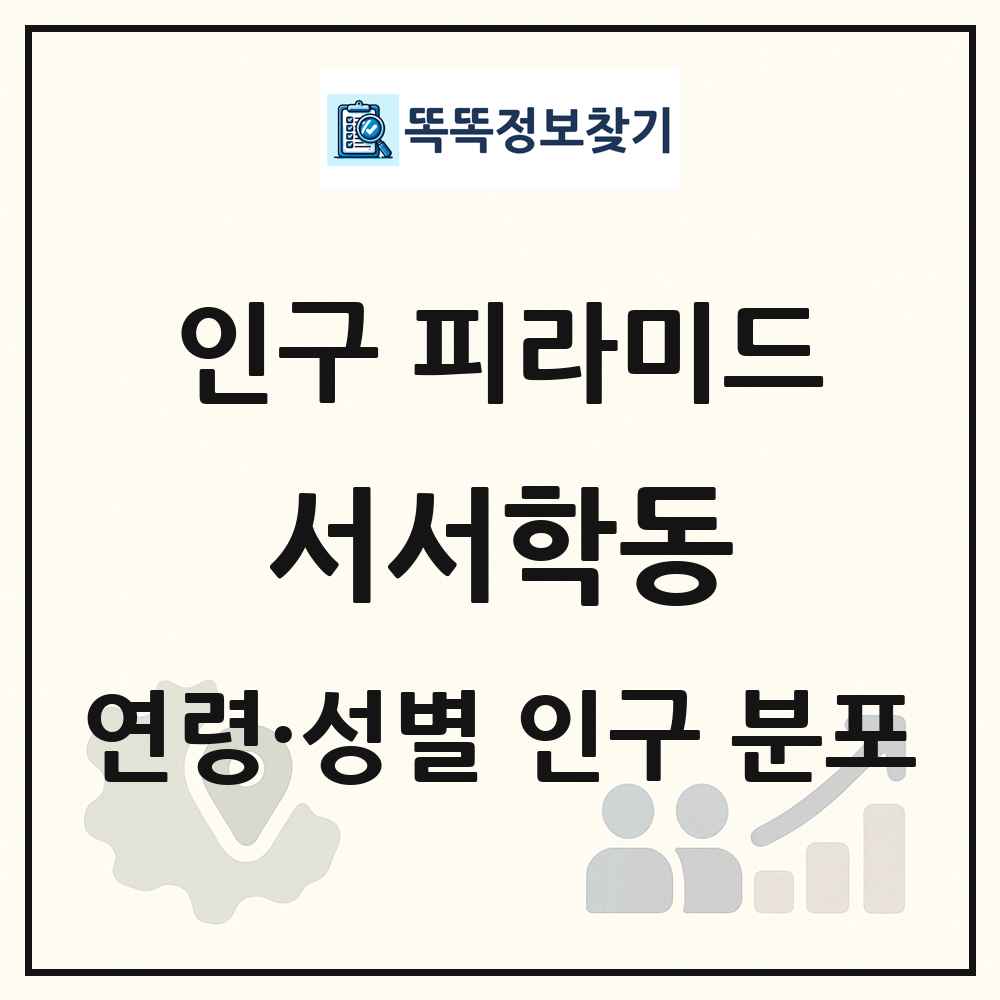 서서학동 성·연령별 인구 피라미드