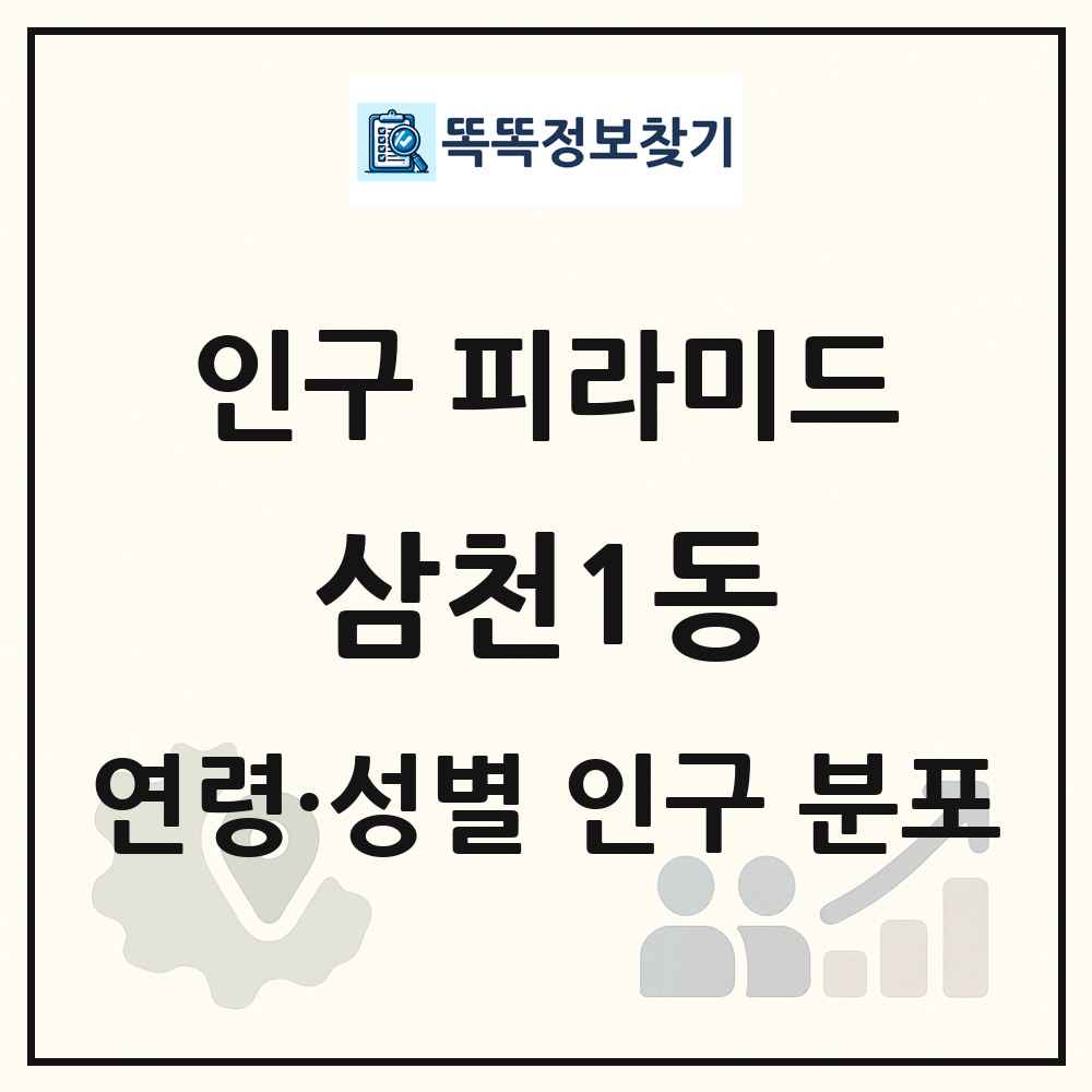 삼천1동 성·연령별 인구 피라미드