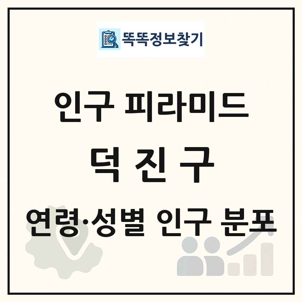 덕진구 성·연령별 인구 피라미드