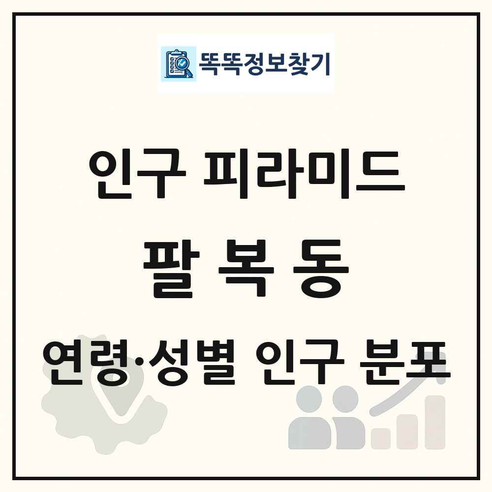 팔복동 성·연령별 인구 피라미드