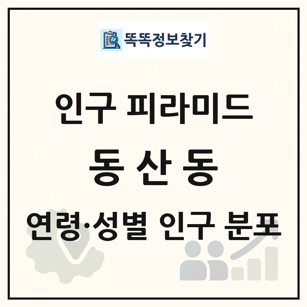 동산동 성·연령별 인구 피라미드