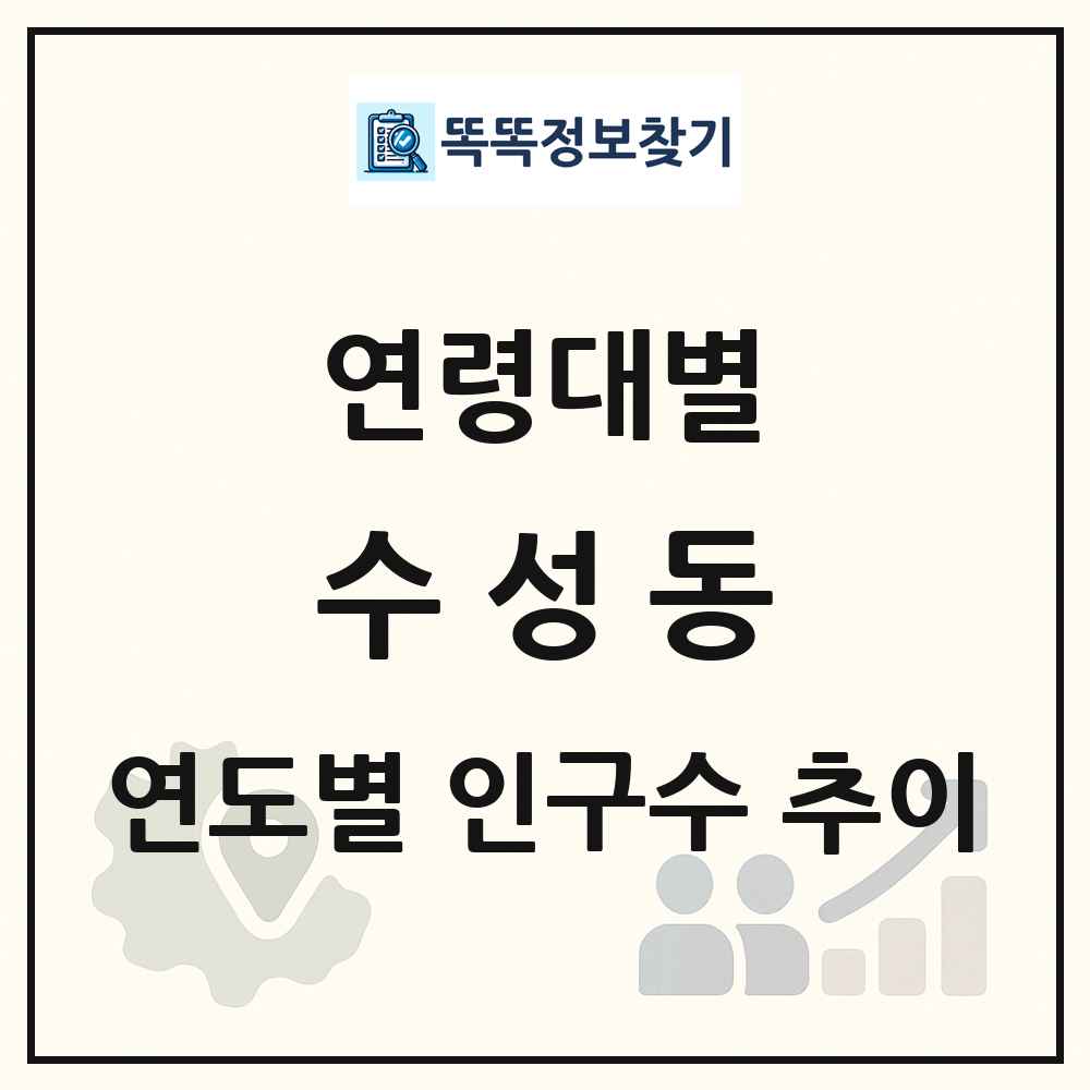 수성동 생애주기별 인구 상세 정보