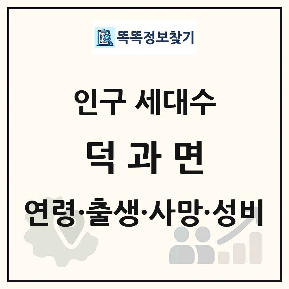 덕과면 인구 통계