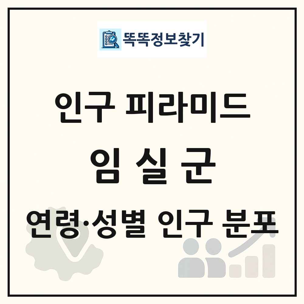 임실군 성·연령별 인구 피라미드