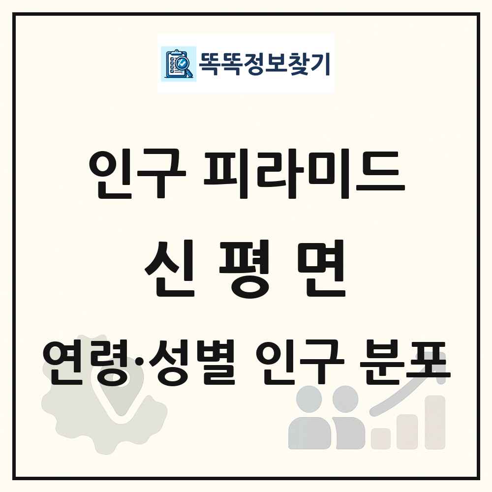 신평면 성·연령별 인구 피라미드