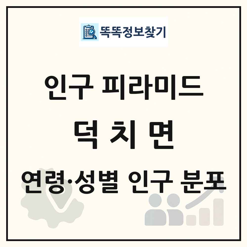 덕치면 성·연령별 인구 피라미드