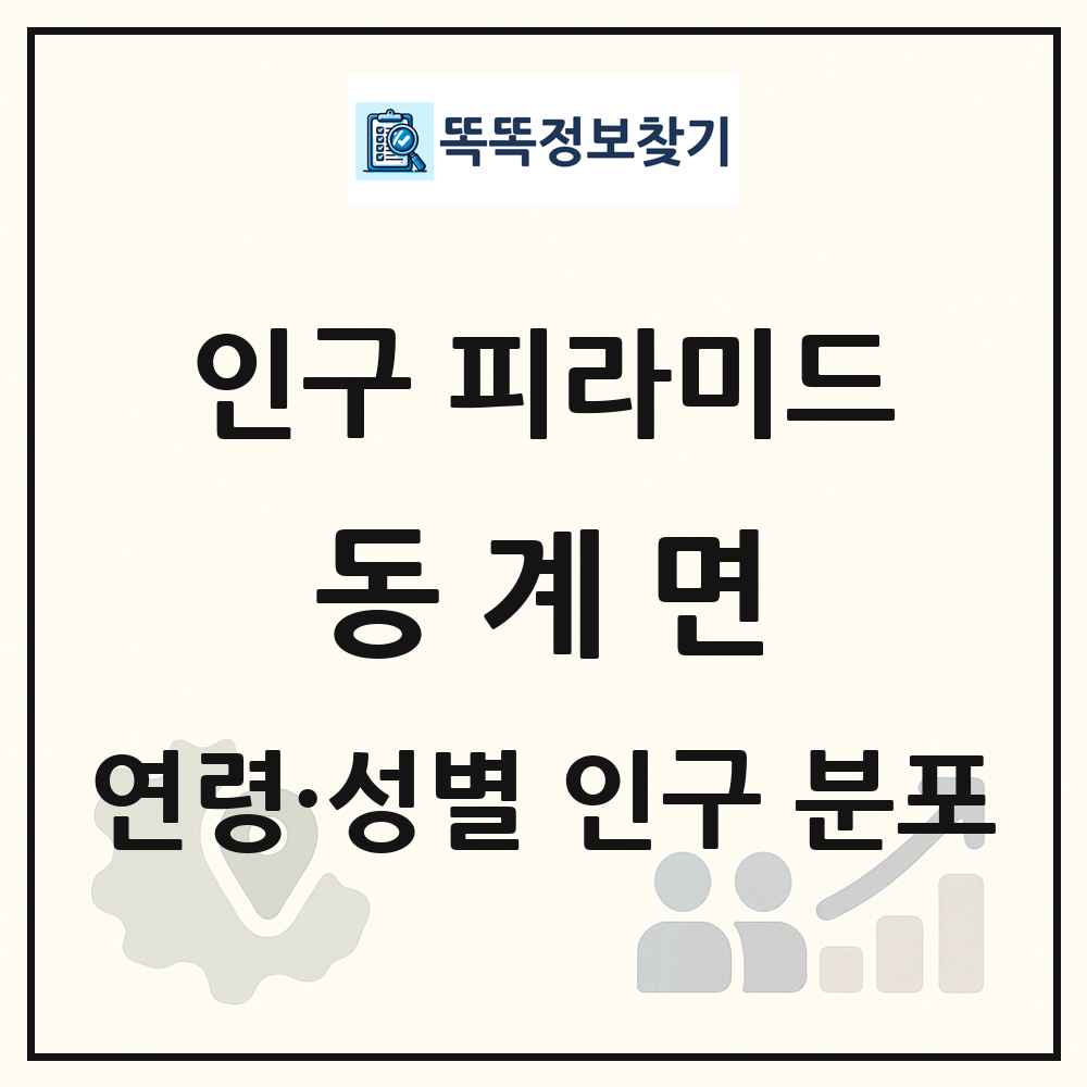 동계면 성·연령별 인구 피라미드