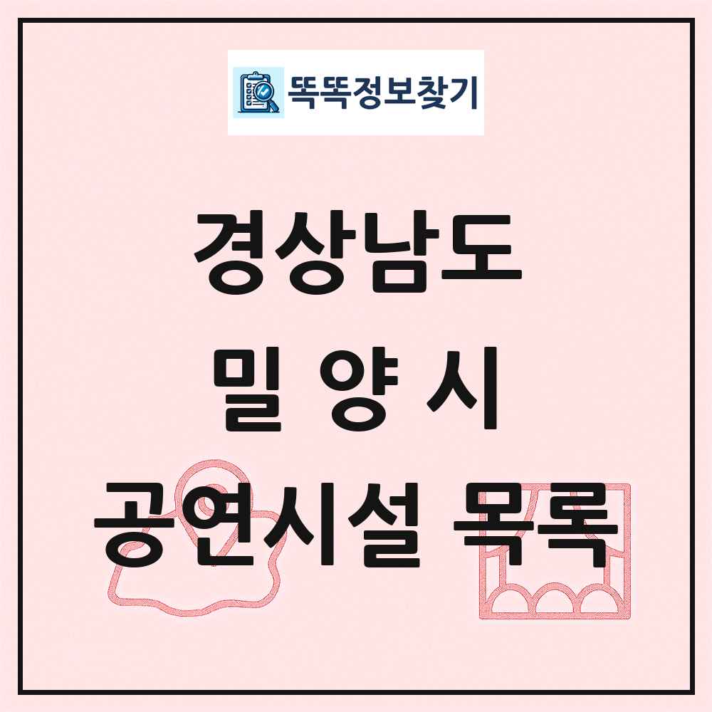 경상남도 밀양시 공연시설 목록
      