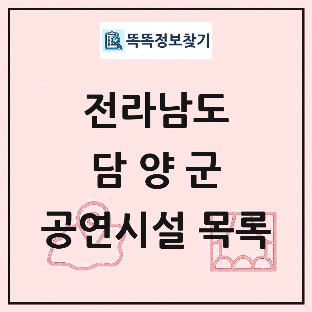 전라남도 담양군 공연시설 목록
      
