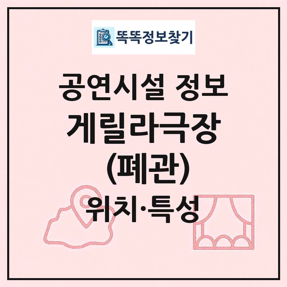 게릴라극장 (폐관) 최신 공연시설 정보