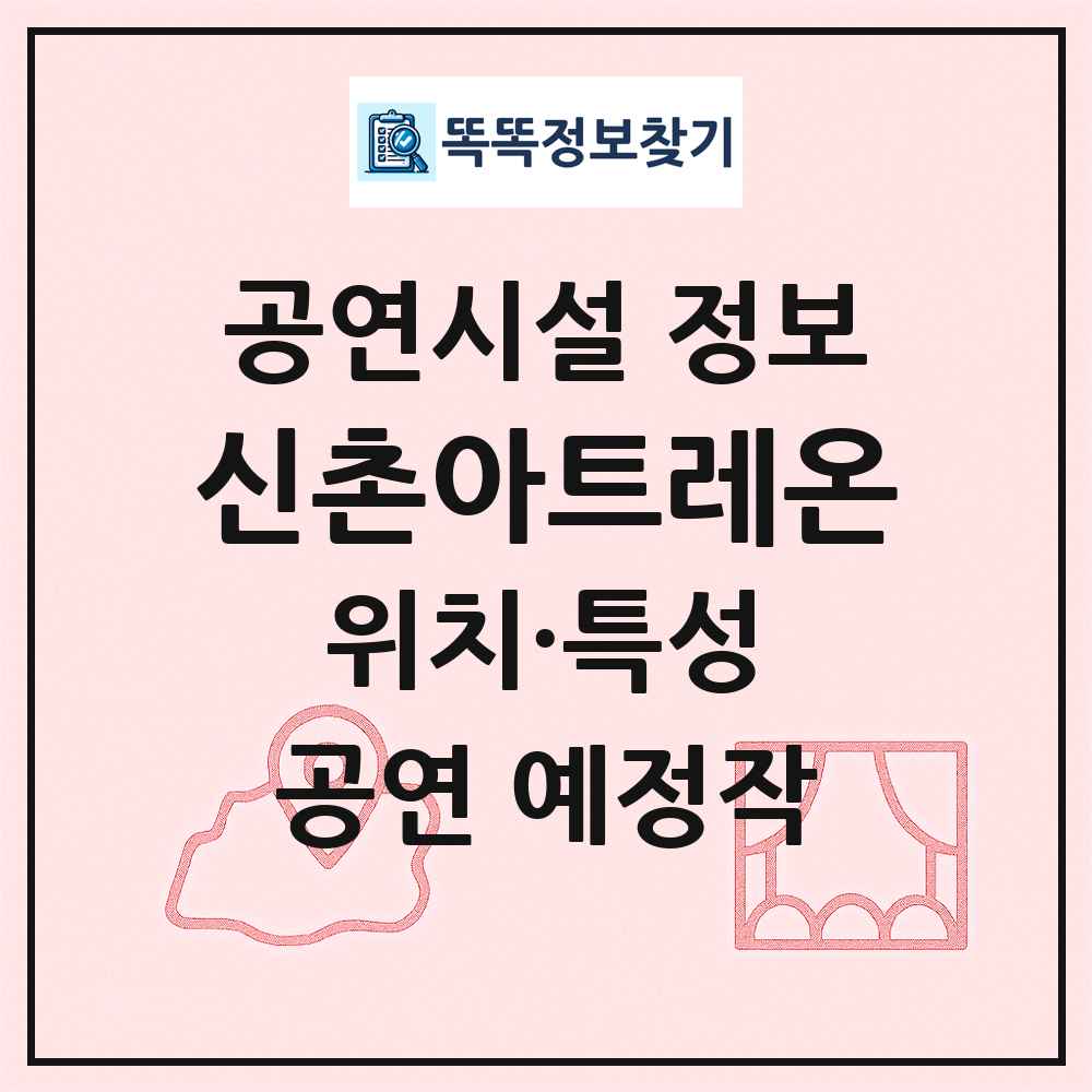 신촌아트레온 최신 공연시설 정보