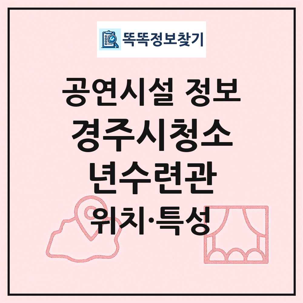 경주시청소년수련관 최신 공연시설 정보