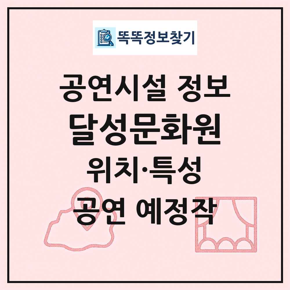 달성문화원 최신 공연시설 정보