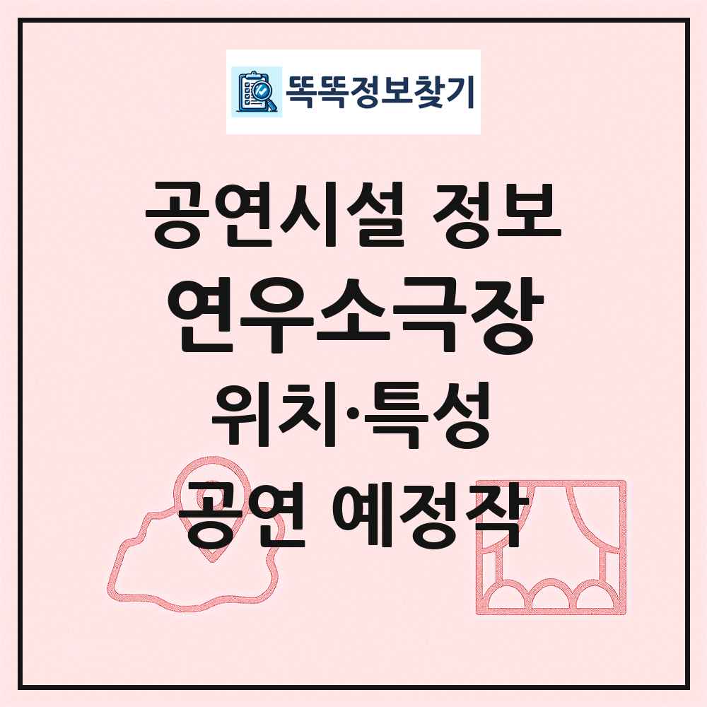 연우소극장 최신 공연시설 정보