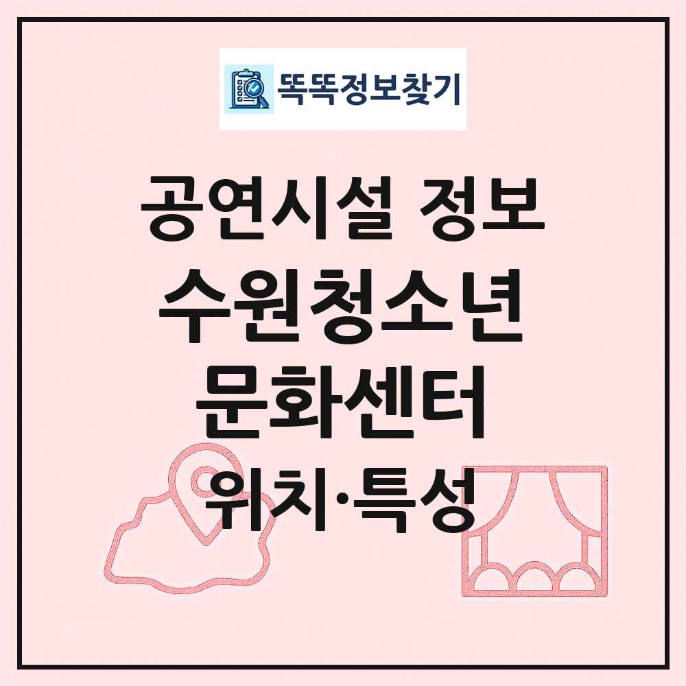 수원청소년문화센터 최신 공연시설 정보