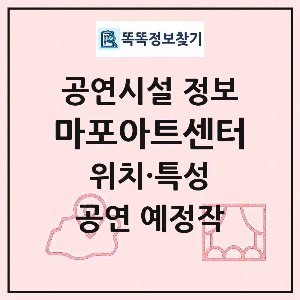 마포아트센터 최신 공연시설 정보