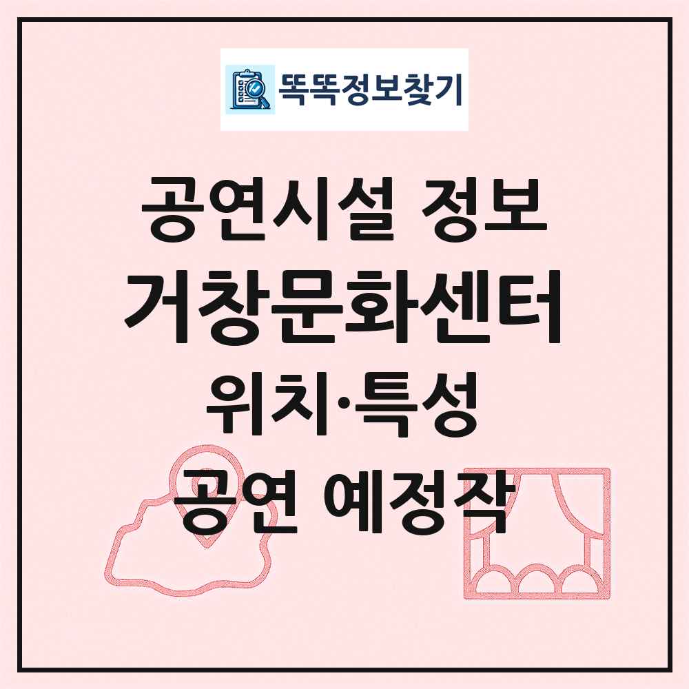 거창문화센터 최신 공연시설 정보