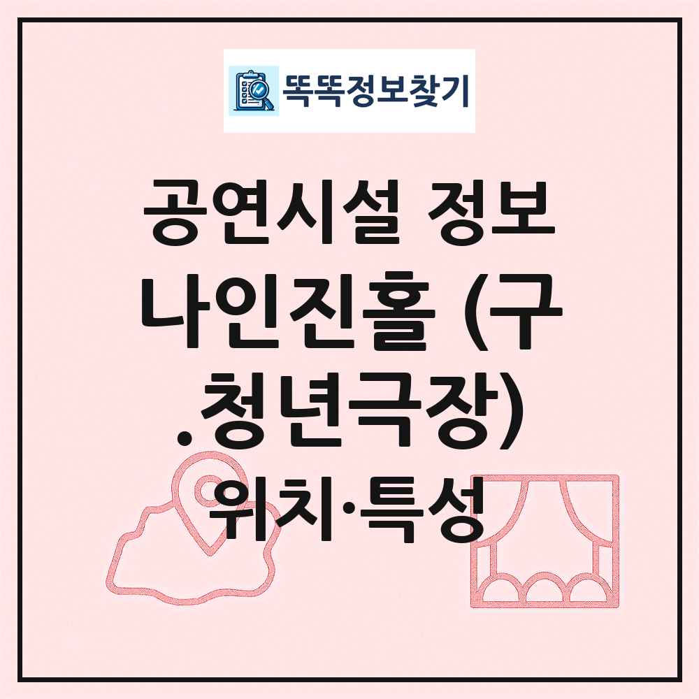 나인진홀 (구.청년극장) 최신 공연시설 정보