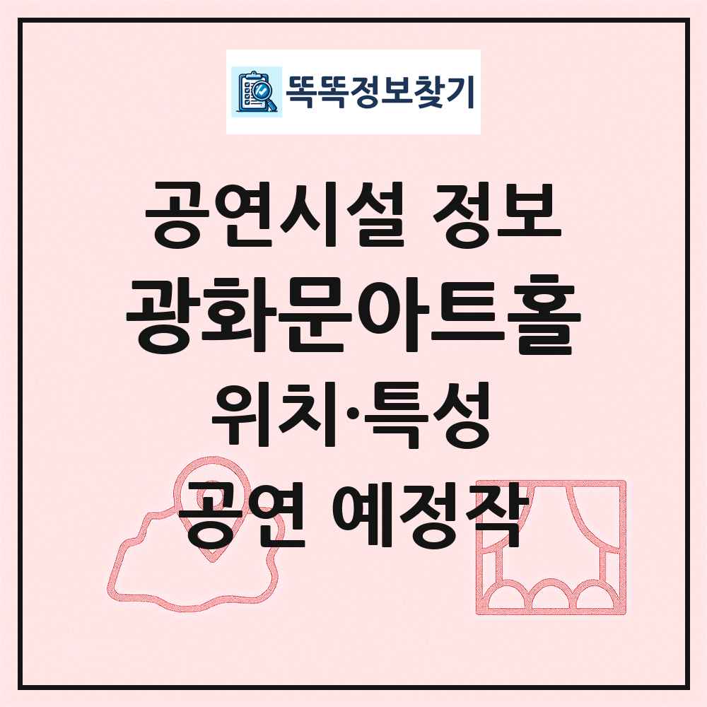 광화문아트홀 최신 공연시설 정보