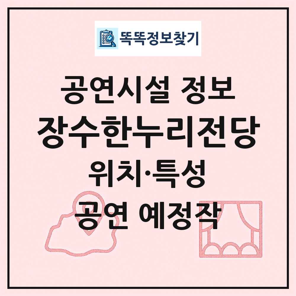 장수한누리전당 최신 공연시설 정보