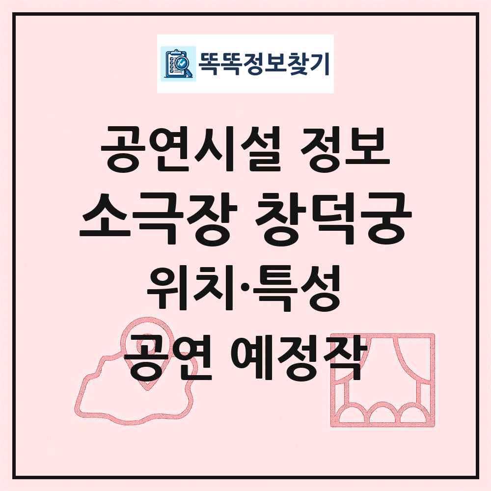 소극장 창덕궁 최신 공연시설 정보