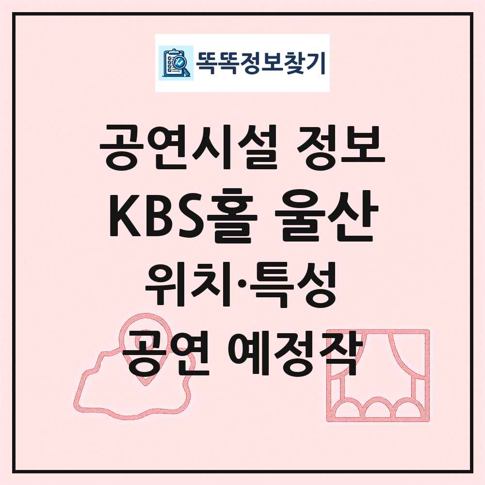 KBS홀 울산 최신 공연시설 정보