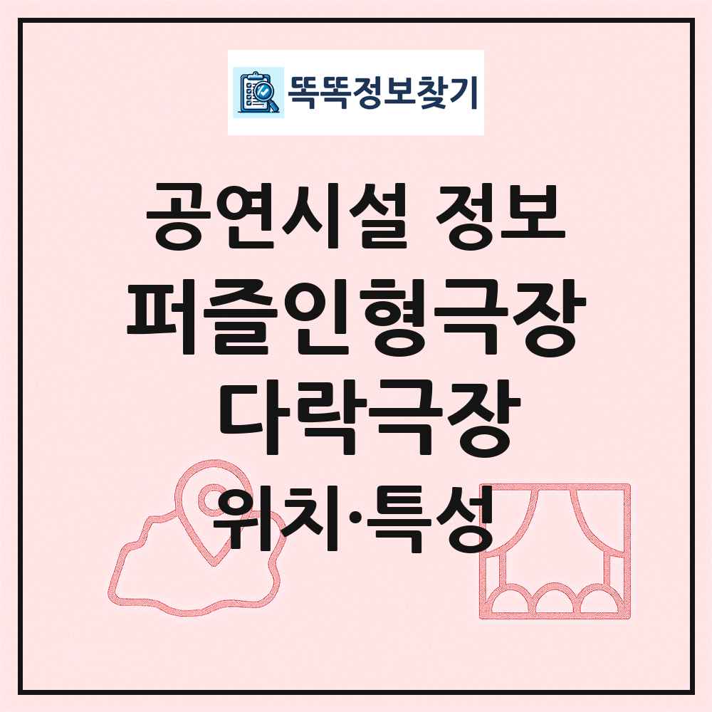 퍼즐인형극장 다락극장 최신 공연시설 정보