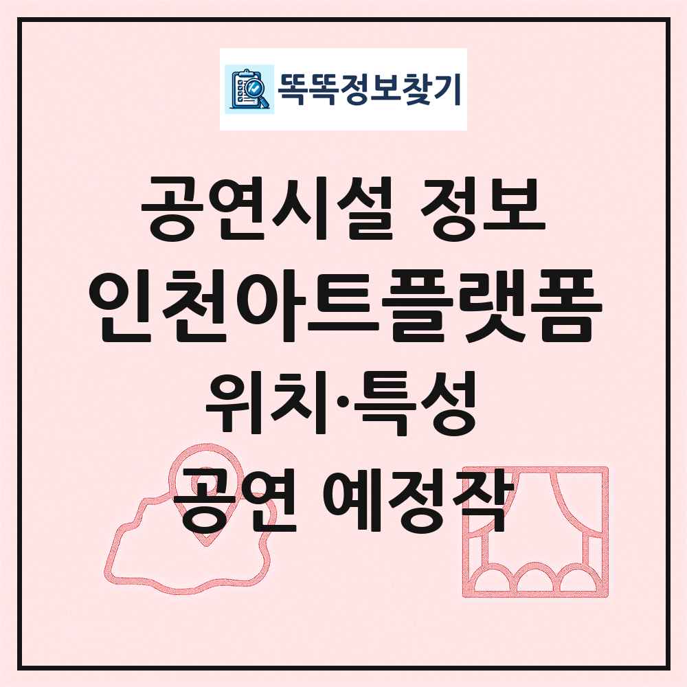 인천아트플랫폼 최신 공연시설 정보