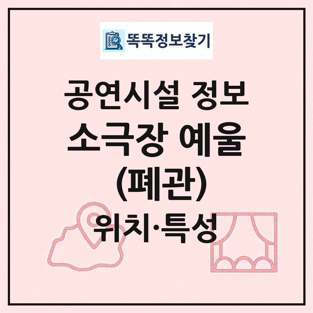 소극장 예울 (폐관) 최신 공연시설 정보