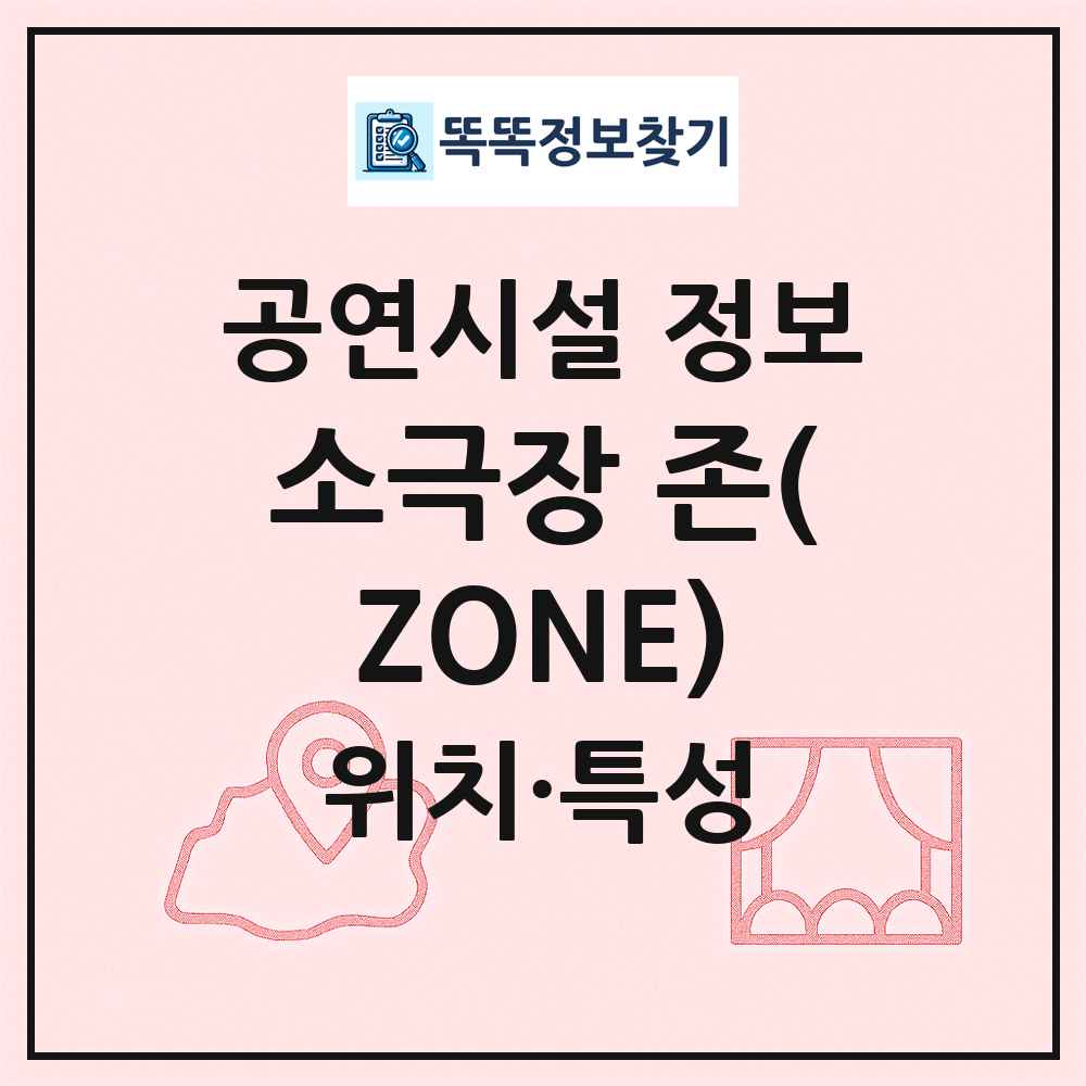 소극장 존(ZONE) 최신 공연시설 정보