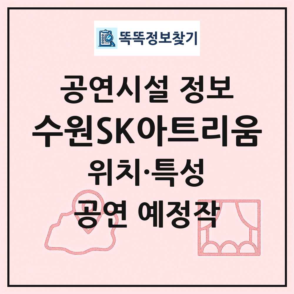 수원SK아트리움 최신 공연시설 정보