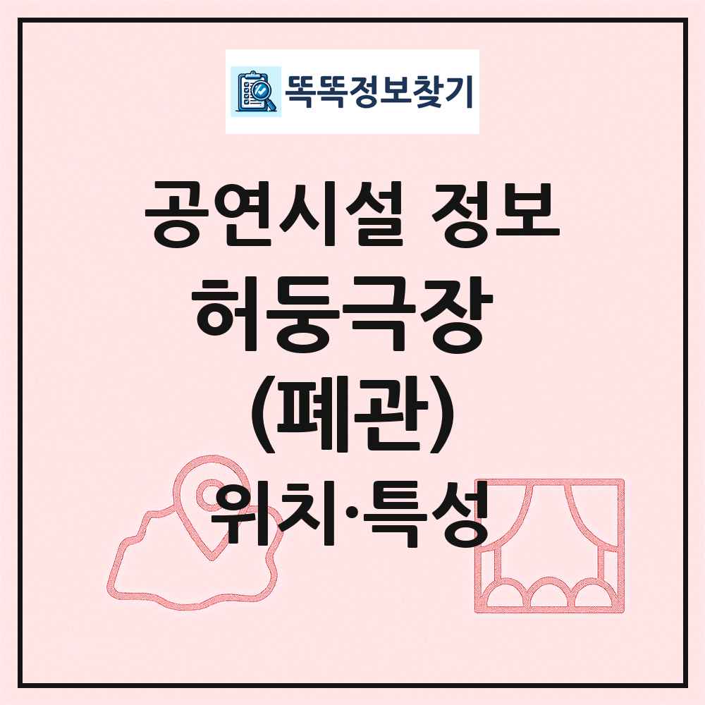허둥극장 (폐관) 최신 공연시설 정보