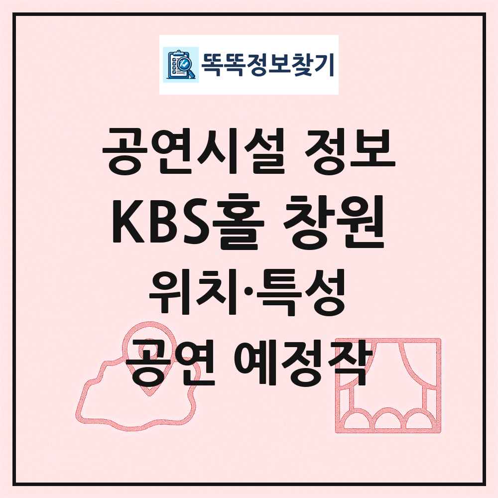 KBS홀 창원 최신 공연시설 정보