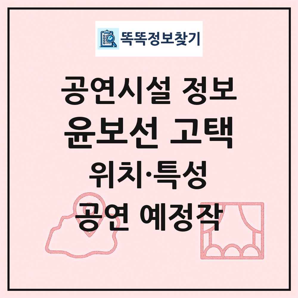 윤보선 고택 최신 공연시설 정보