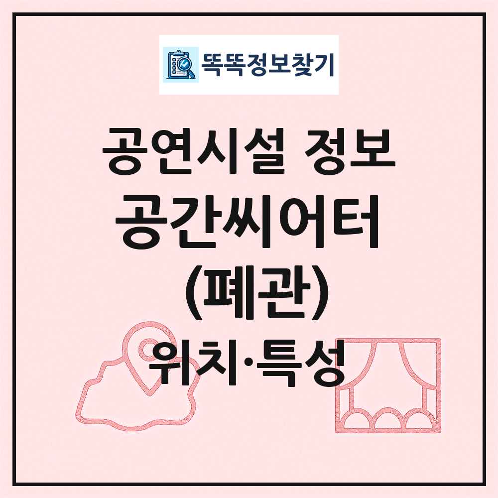 공간씨어터 (폐관) 최신 공연시설 정보
