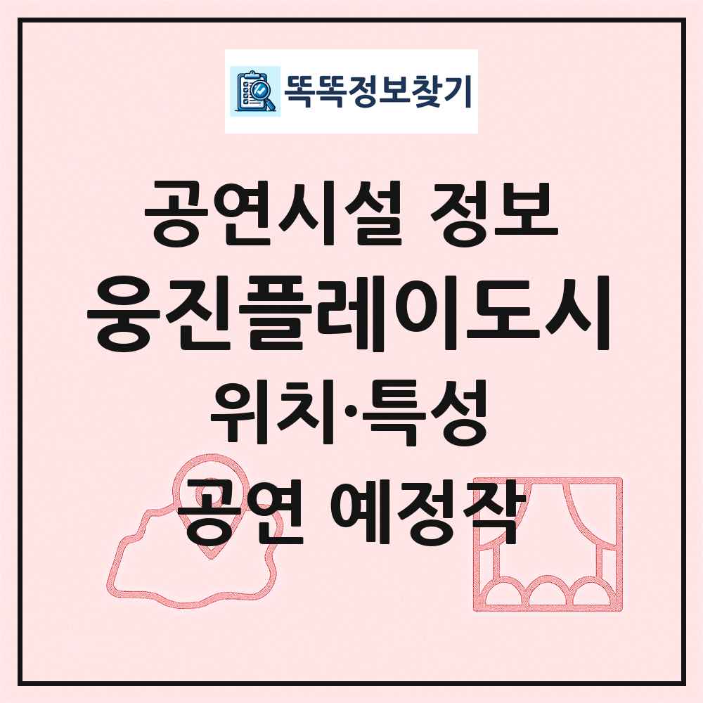 웅진플레이도시 최신 공연시설 정보