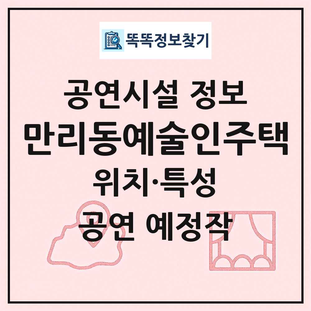 만리동예술인주택 최신 공연시설 정보