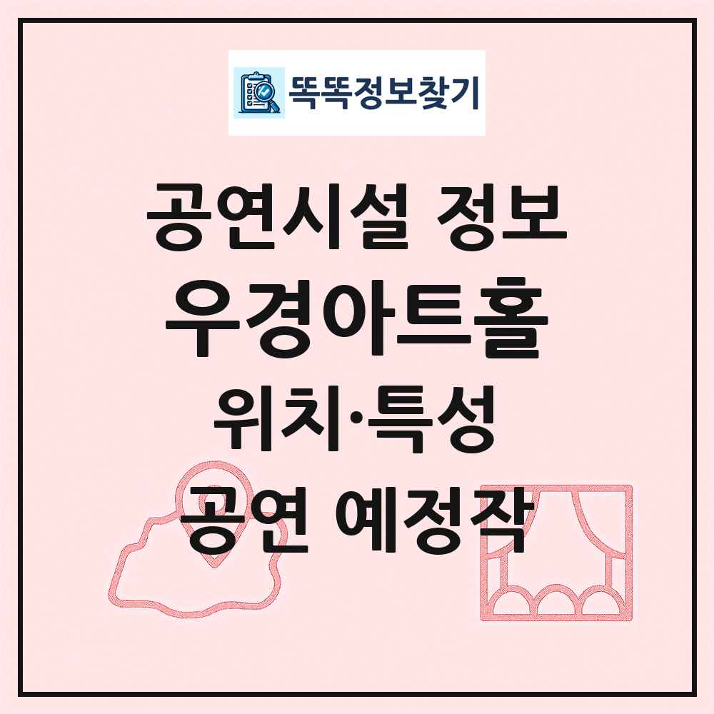 우경아트홀 최신 공연시설 정보
