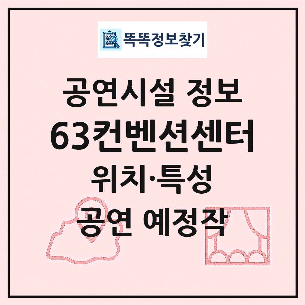 63컨벤션센터 최신 공연시설 정보