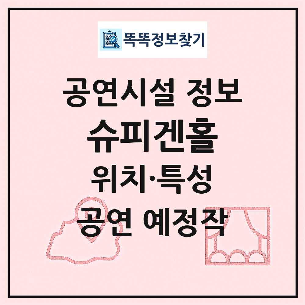 슈피겐홀 최신 공연시설 정보
